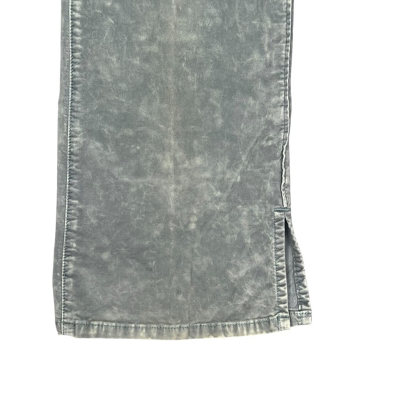 We The Free Crvy Blue White Velvet High Rise Flare Pants Women’s 29 Boho Hippie - Picture 5 of 13